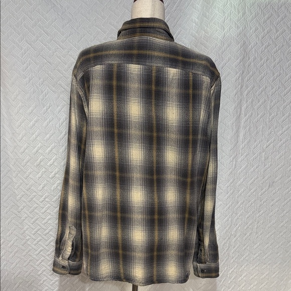 Tailor Vintage Gray and Cream Checkered Shirt - Picture 3 of 4